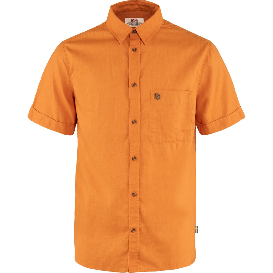 Fjällräven Spicy Orange Övik Travel Shirt Ss M