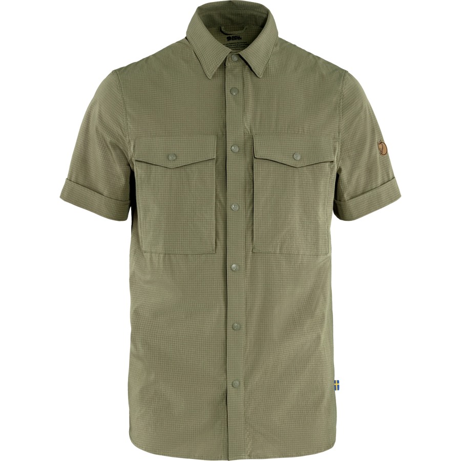 Fjällräven Brand Light Olive Abisko Trekking Shirt Ss M