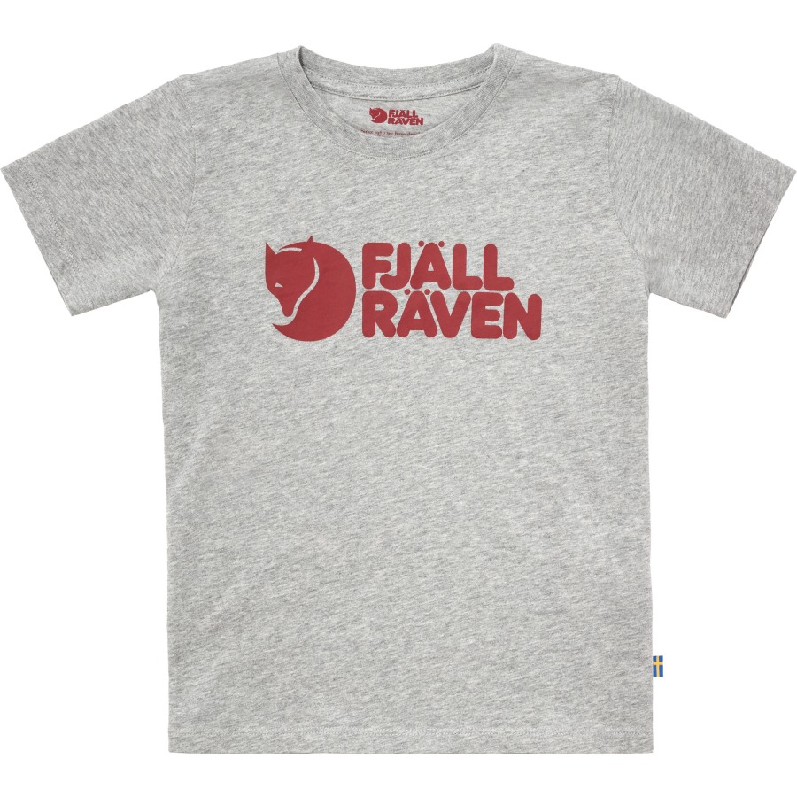 Fjällräven Kids Logo T-Shirt Grey-Melange