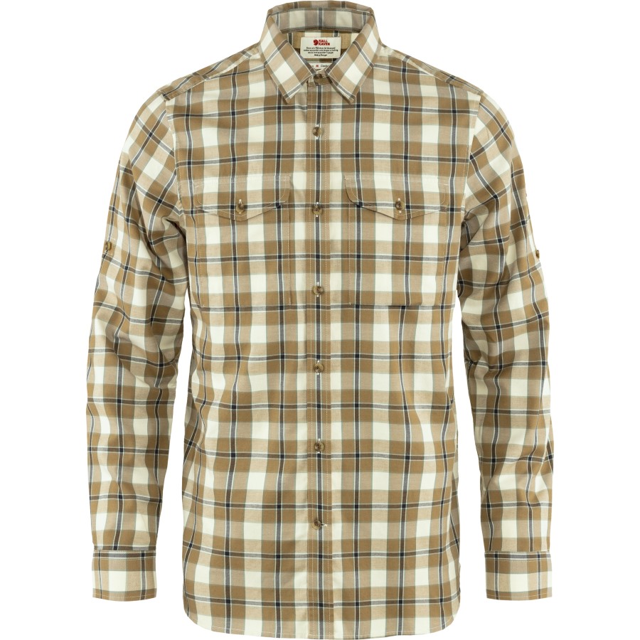 Fjällräven Buckwheat Brown-Patina Green Singi Flannel Shirt Ls M