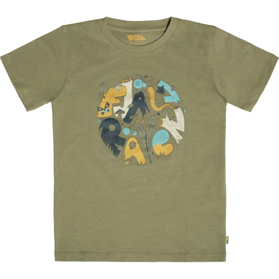 Fjällräven Light Olive Kids Forest Findings T-Shirt