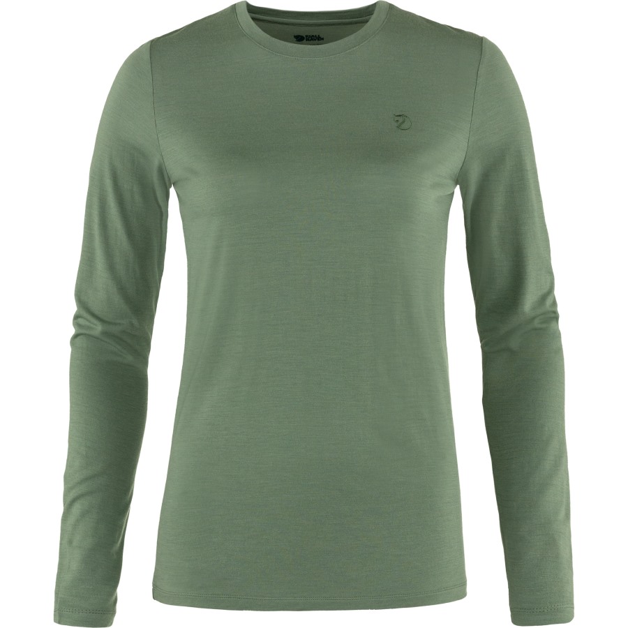 Fjällräven Patina Green Abisko Wool Ls W