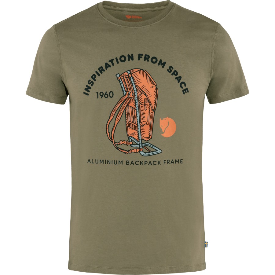 Space T-Shirt Print M Fjällräven Green