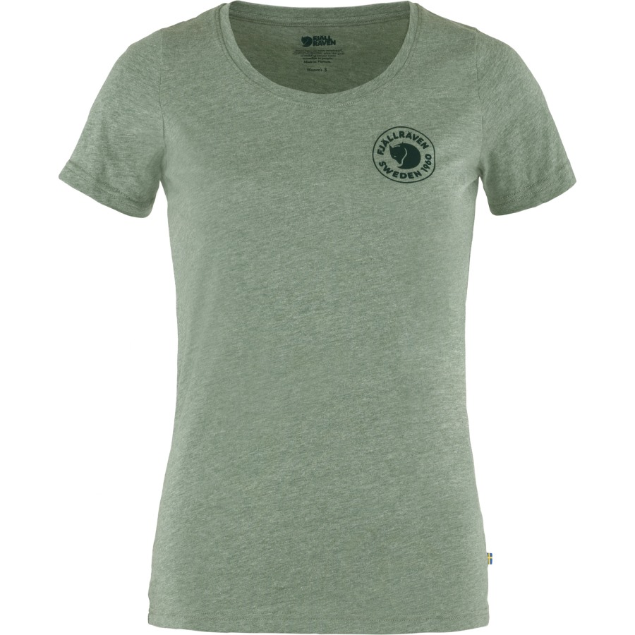 Fjällräven Brand 1960 Logo T-Shirt W Patina Green-Melange