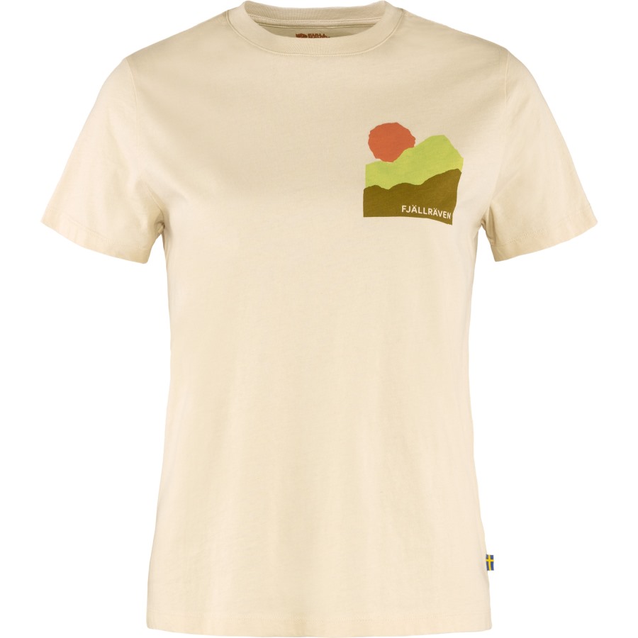 Chalk White Fjällräven Nature T-Shirt W