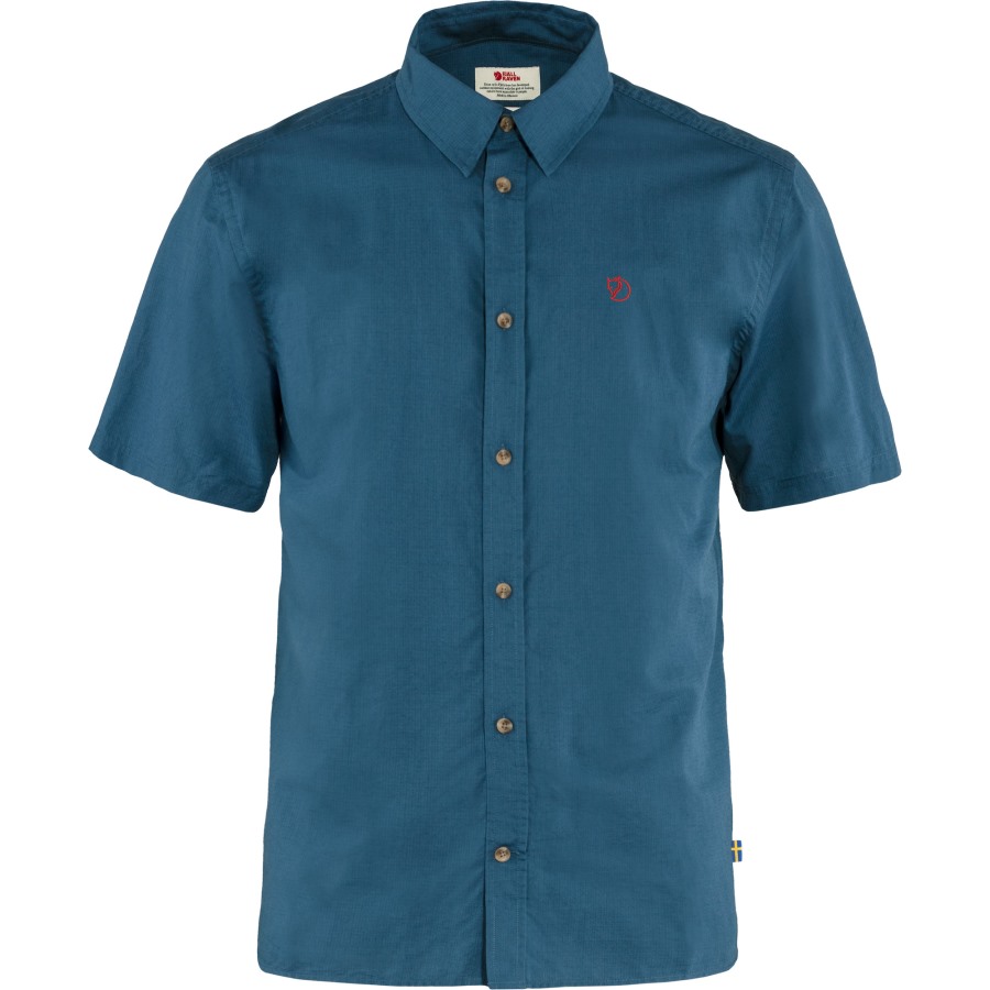 Fjällräven Övik Lite Shirt Ss M Uncle Blue