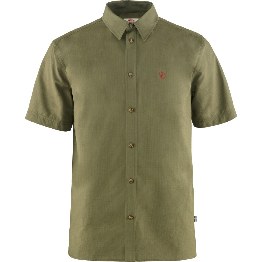Övik Lite Shirt Ss M Green Fjällräven