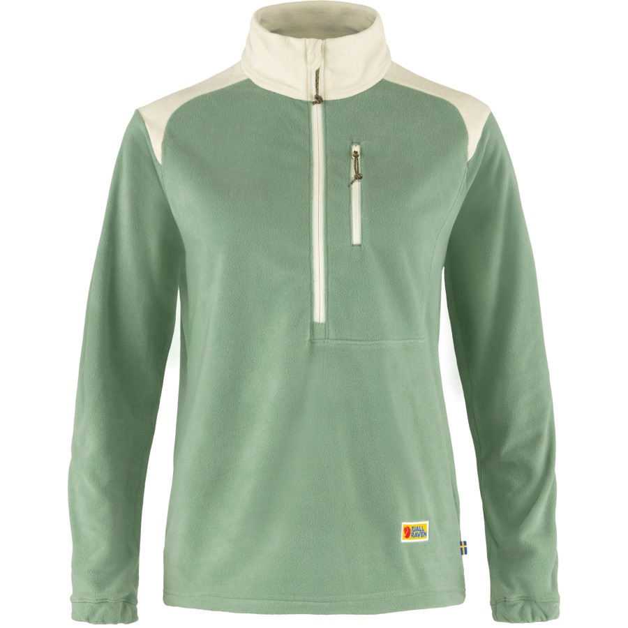 Fjällräven Sage Green-Chalk White Vardag Lite Fleece W