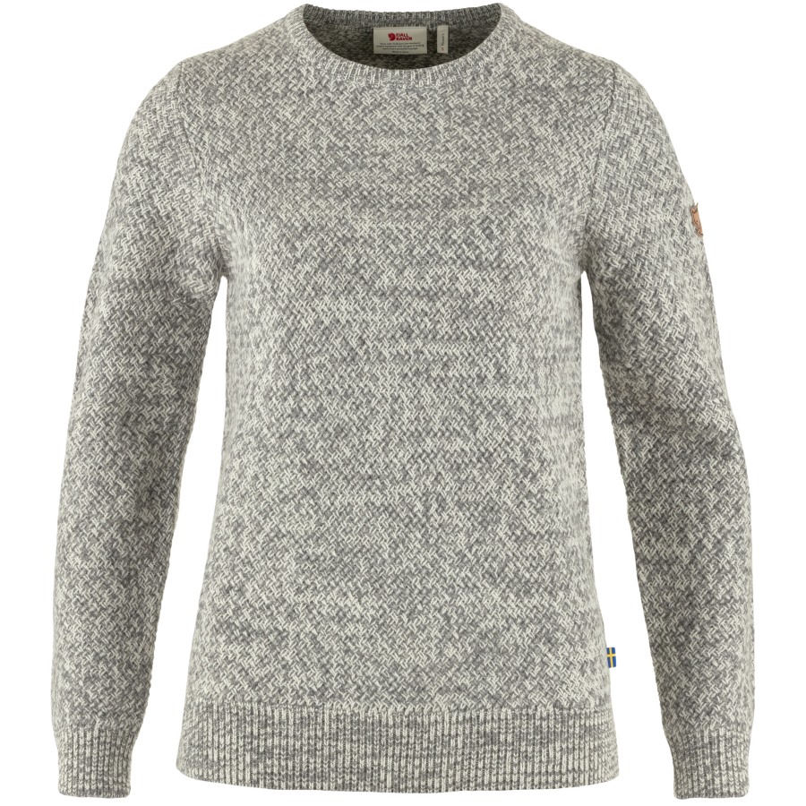 Eggshell-Grey Övik Structure Sweater W Fjällräven