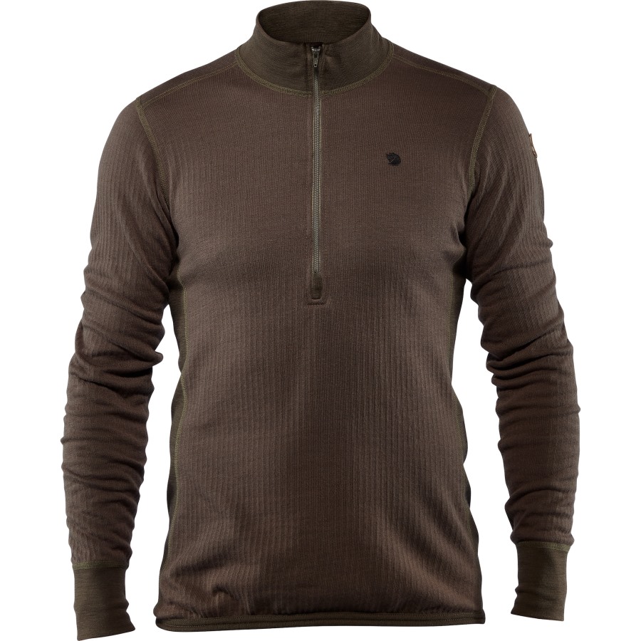 Värmland Woolterry Half Zip M Fjällräven Brand Dark Olive