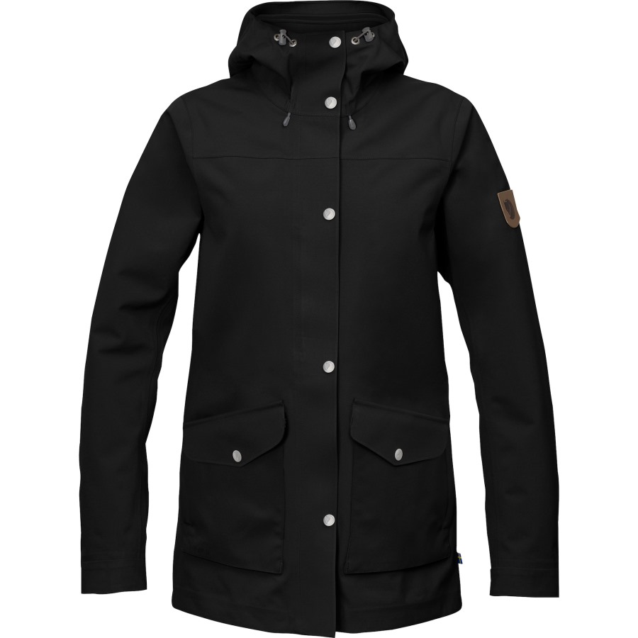 Greenland Eco-Shell Jacket W Fjällräven Black