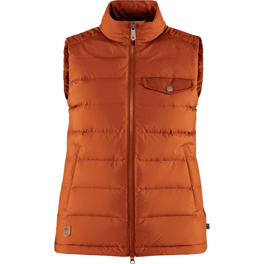 Greenland Down Liner Vest W Fjällräven Autumn Leaf