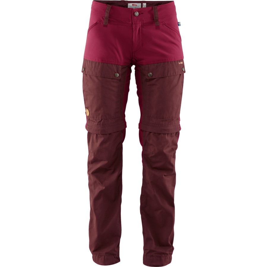 Keb Gaiter Trousers W Long Dark Garnet-Plum Fjällräven