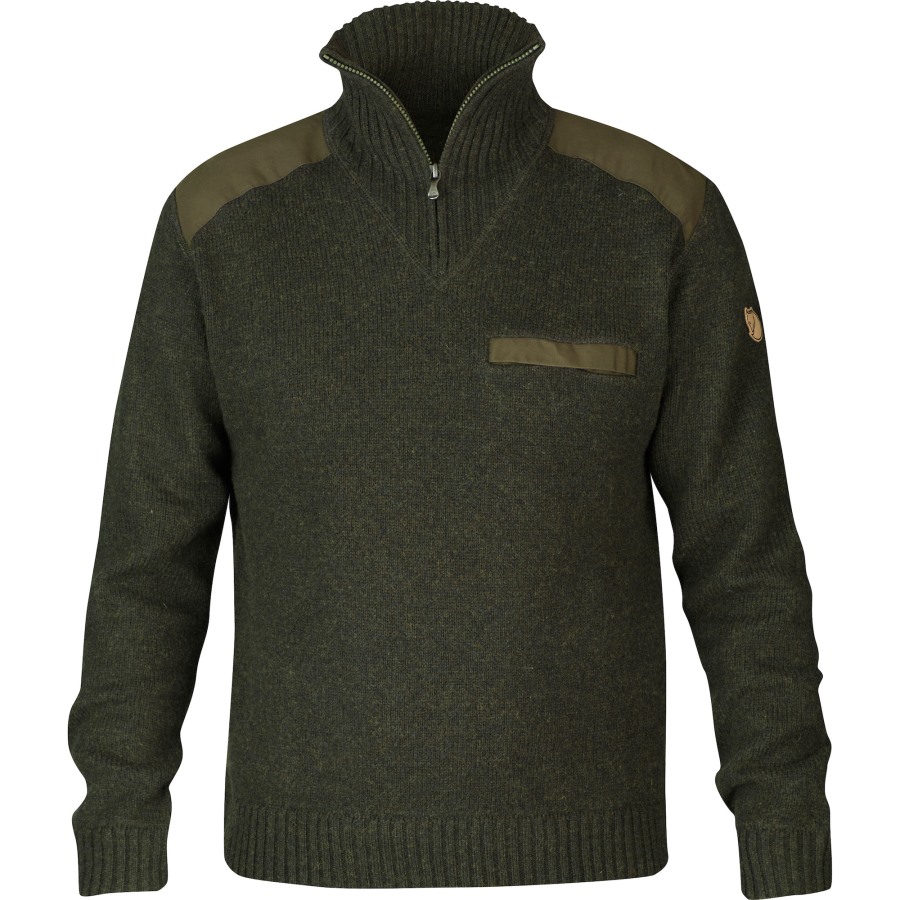 Dark Olive Fjällräven Koster Sweater M