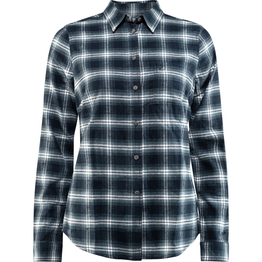 Övik Flannel Shirt W Dark Navy Fjällräven