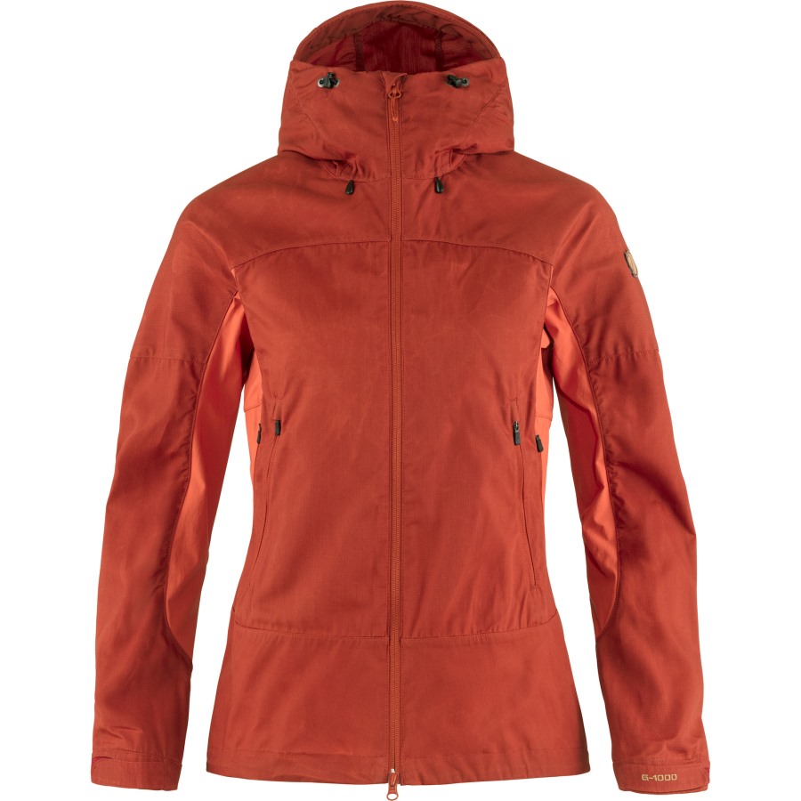 Abisko Lite Trekking Jacket W Cabin Red-Rowan Red Fjällräven