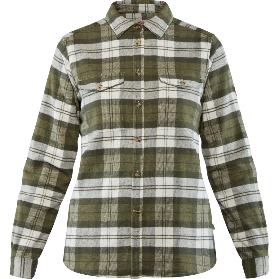 Green Övik Heavy Flannel Shirt W Fjällräven