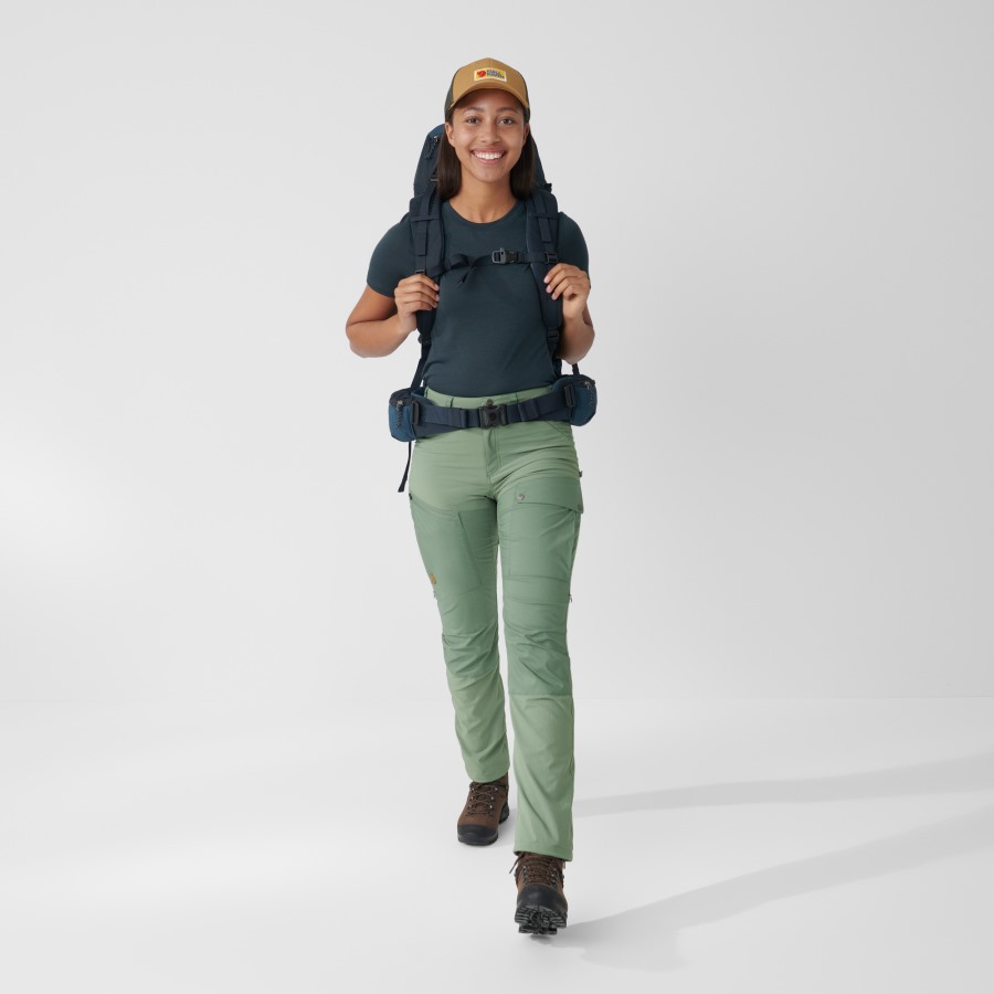 Abisko Midsummer Trousers W Short Fjällräven Mineral Blue-Clay Blue