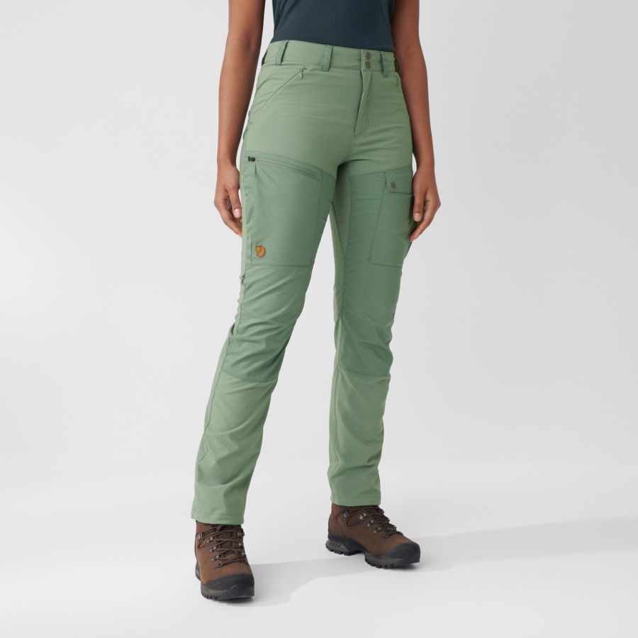 Abisko Midsummer Trousers W Short Fjällräven Mineral Blue-Clay Blue