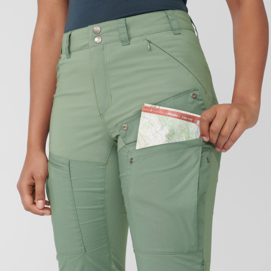 Abisko Midsummer Trousers W Short Fjällräven Mineral Blue-Clay Blue