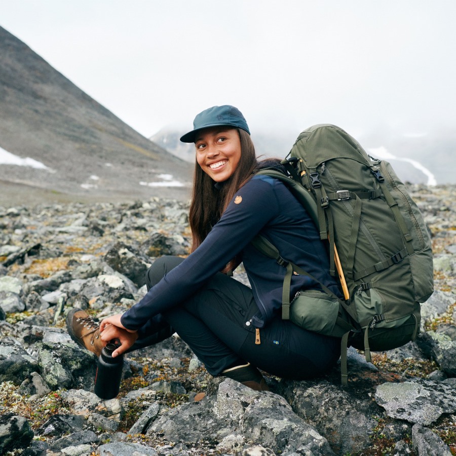 Abisko Midsummer Trousers W Short Fjällräven Mineral Blue-Clay Blue