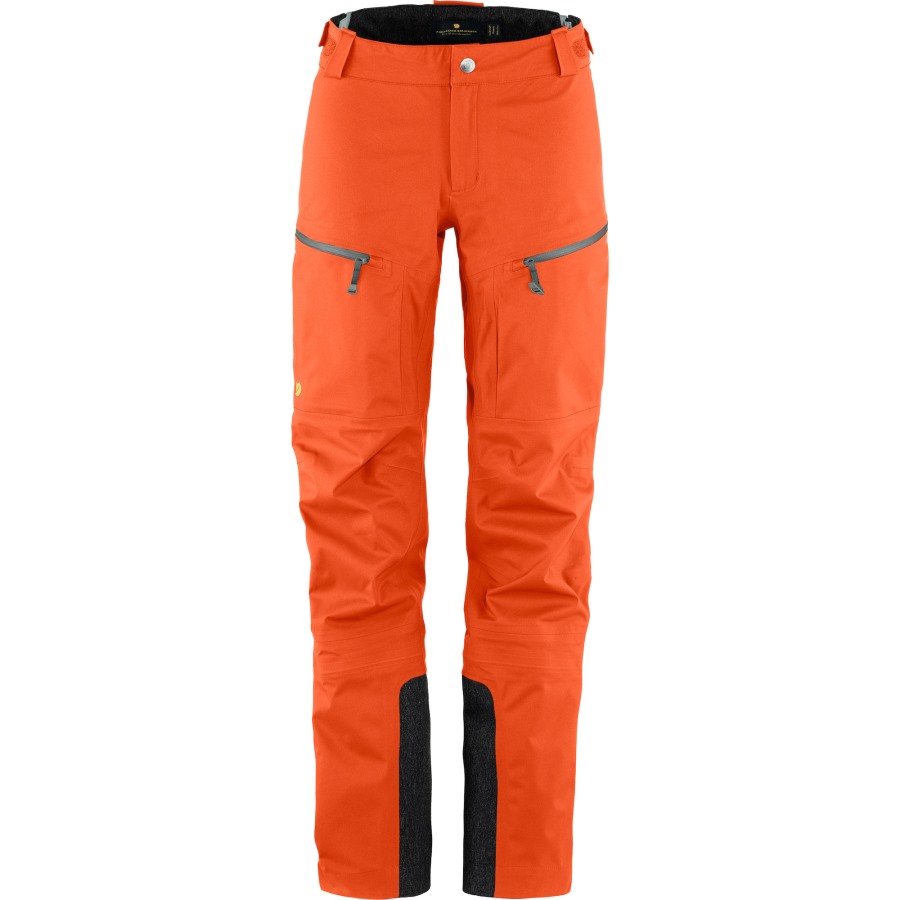 Fjällräven Brand Bergtagen Eco-Shell Trousers W Hokkaido Orange