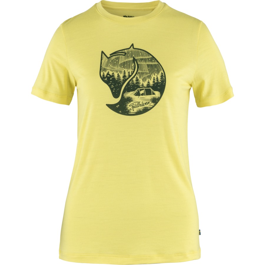 Lemon Yellow Abisko Wool Fox Ss W Fjällräven