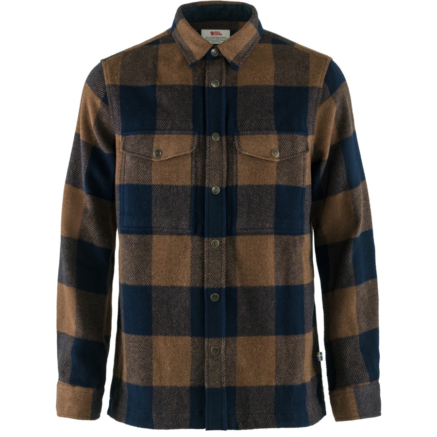 Canada Shirt M Fjällräven Brand Chestnut-Dark Navy
