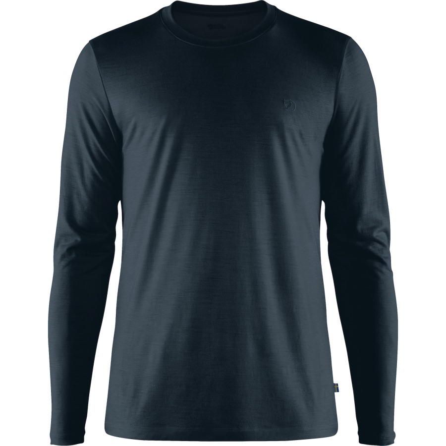 Abisko Wool Ls M Fjällräven Dark Navy