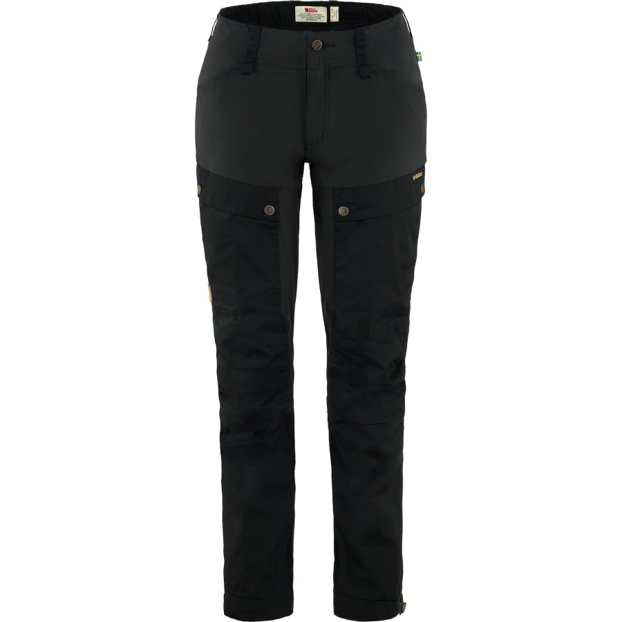 Black Fjällräven Keb Trousers Curved W Reg