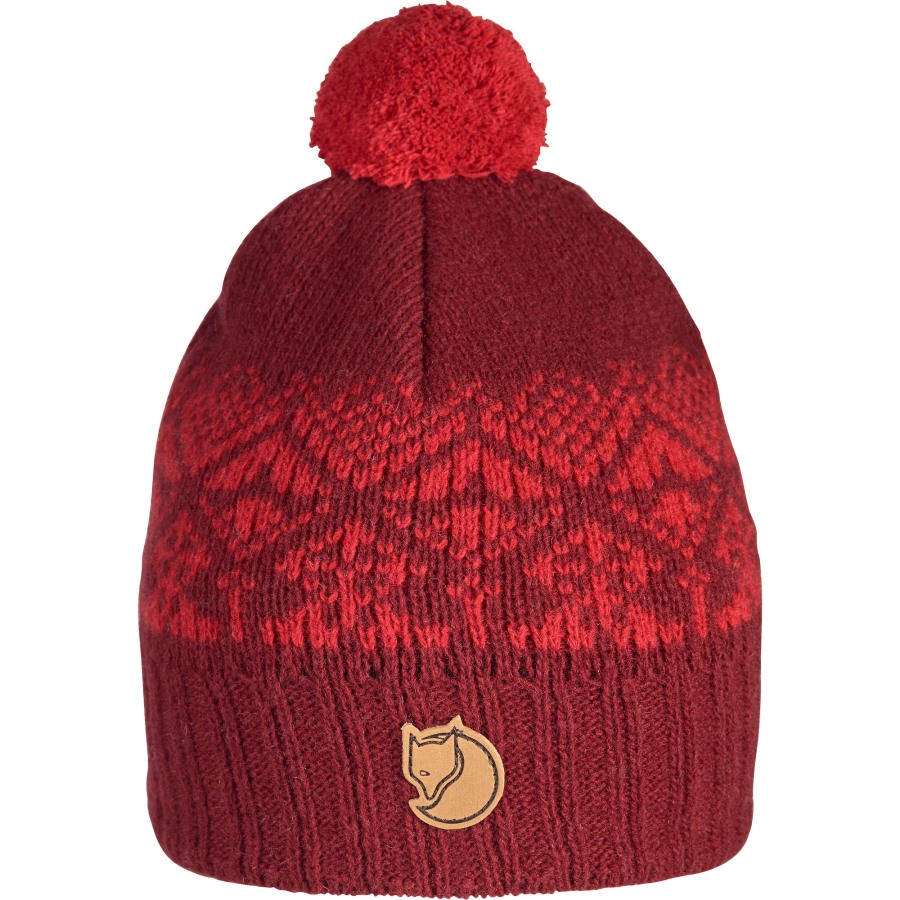 Dark Garnet Fjällräven Kids Snowball Hat