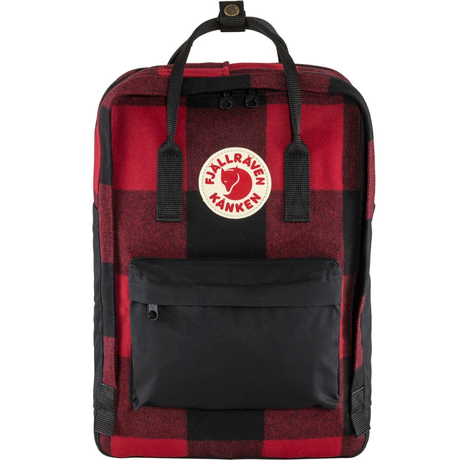 Fjällräven Kånken Re-Wool Laptop 15 Red-Black