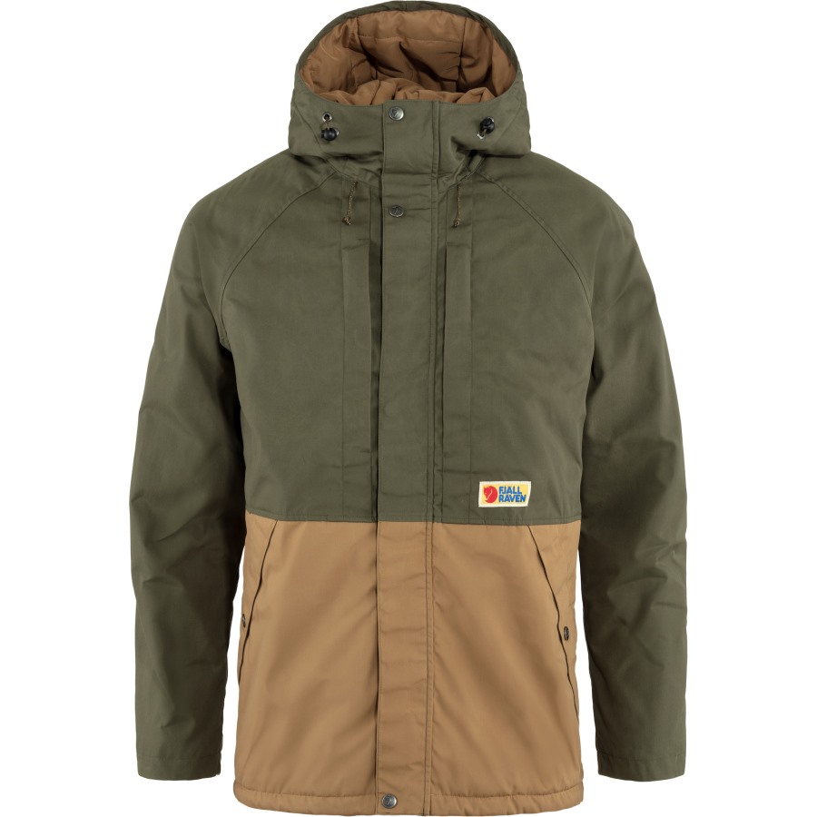 Laurel Green-Buckwheat Brown Fjällräven Vardag Lite Padded Jacket M