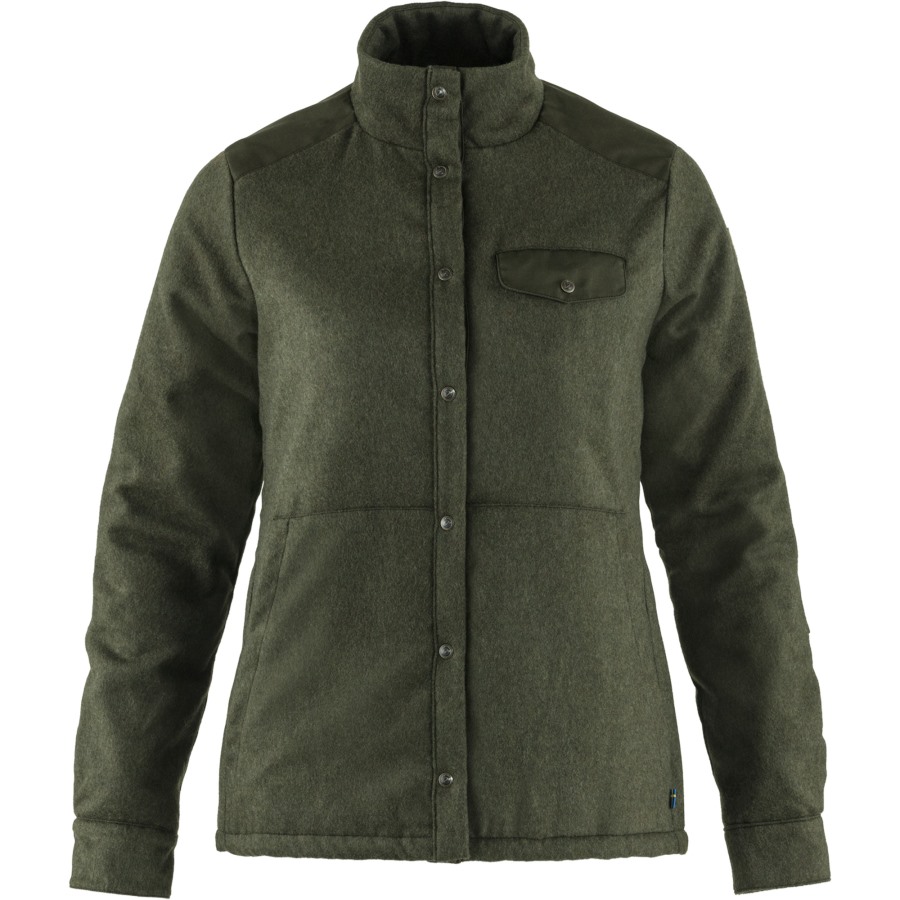 Canada Wool Padded Jacket W Deep Forest Fjällräven