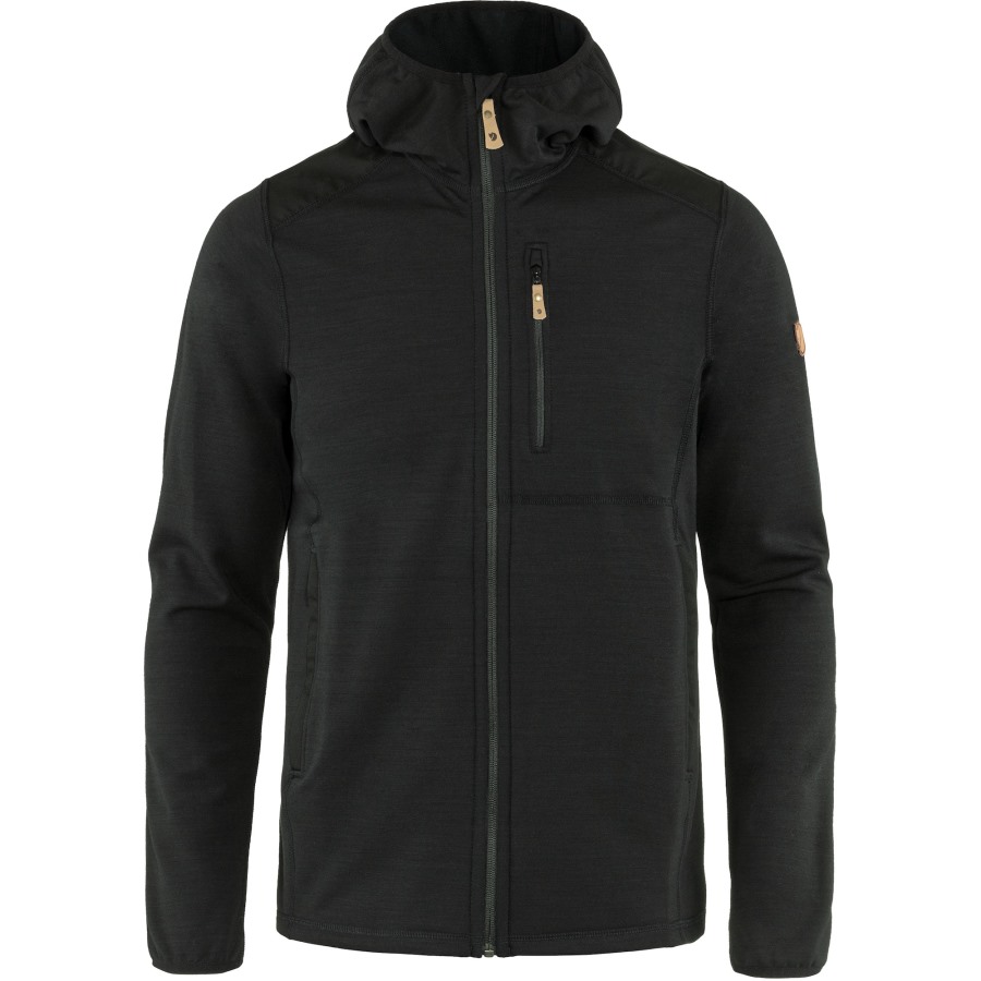 Keb Fleece Hoodie M Fjällräven Black