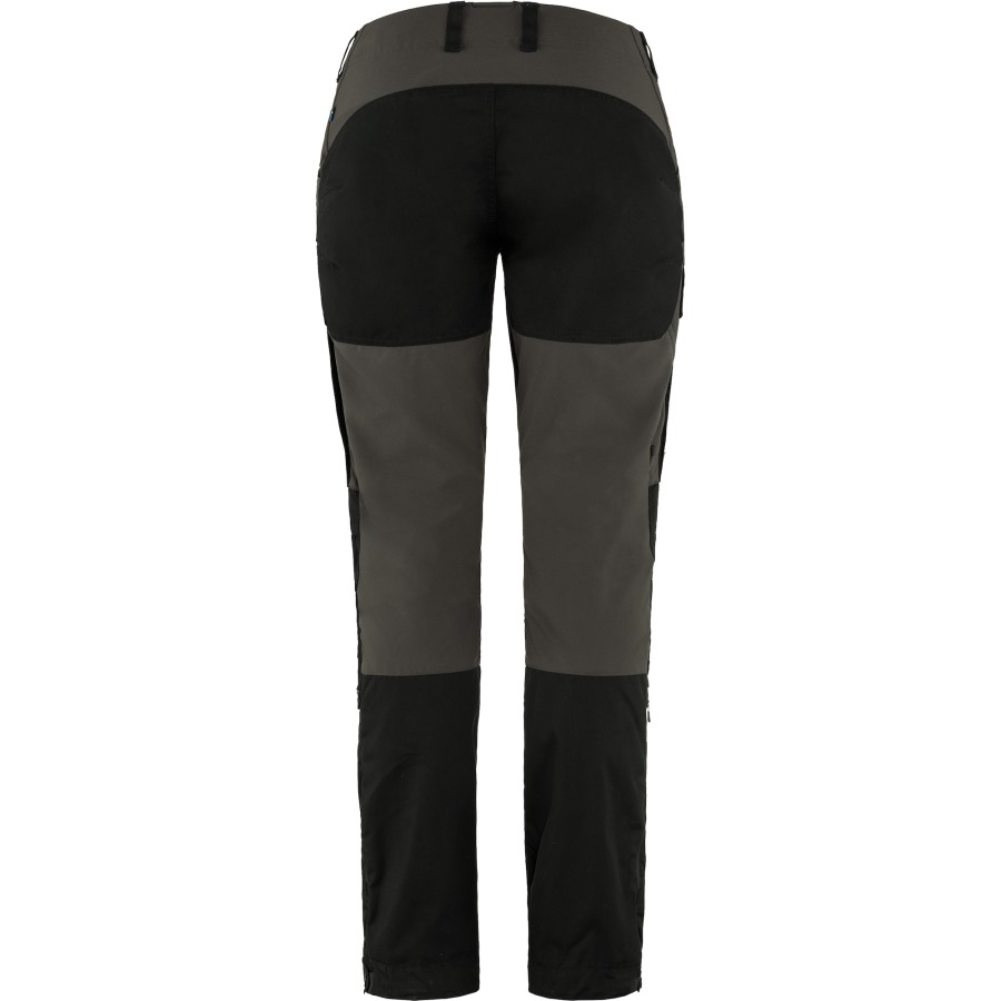 Black-Stone Grey Keb Trousers Curved W Short Fjällräven