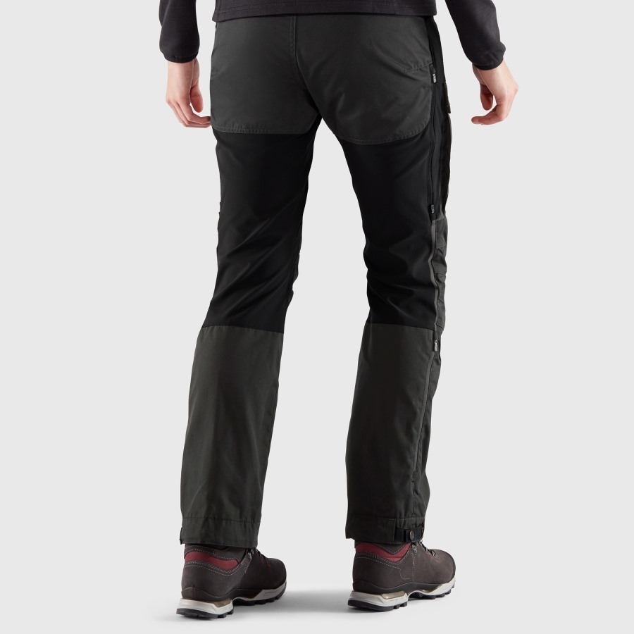 Black-Stone Grey Keb Trousers Curved W Short Fjällräven