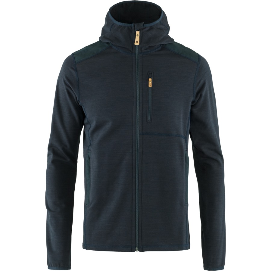 Dark Navy Fjällräven Keb Fleece Hoodie M