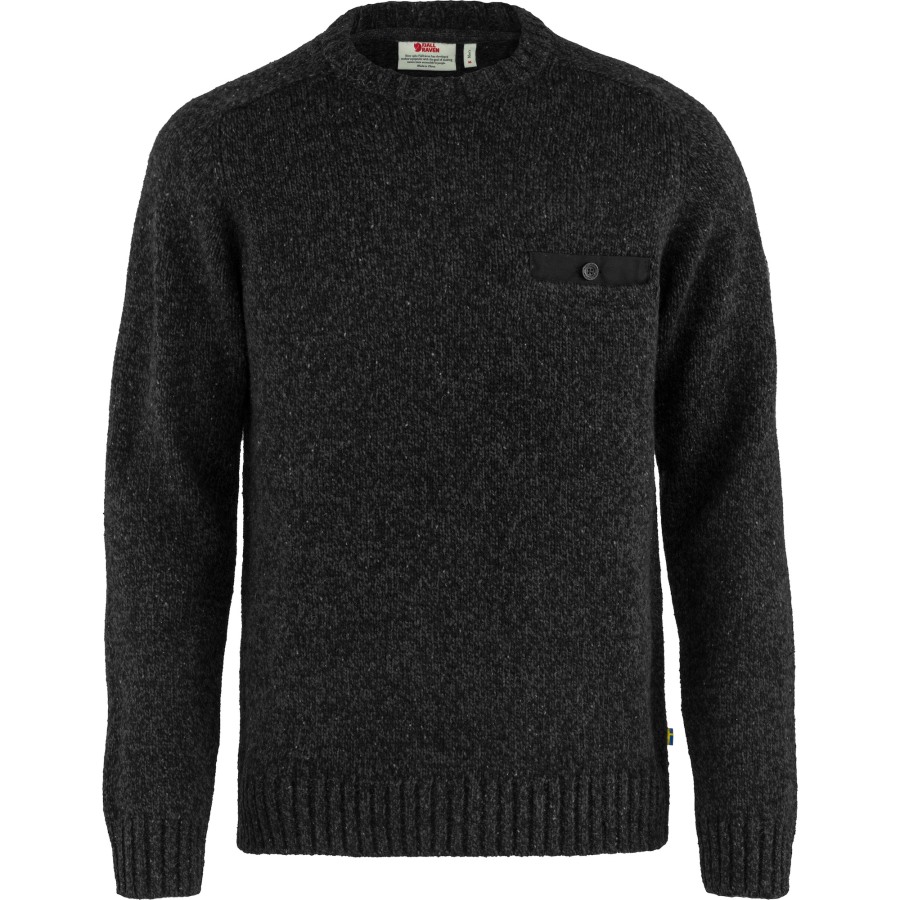 Black Lada Round-Neck Sweater M Fjällräven