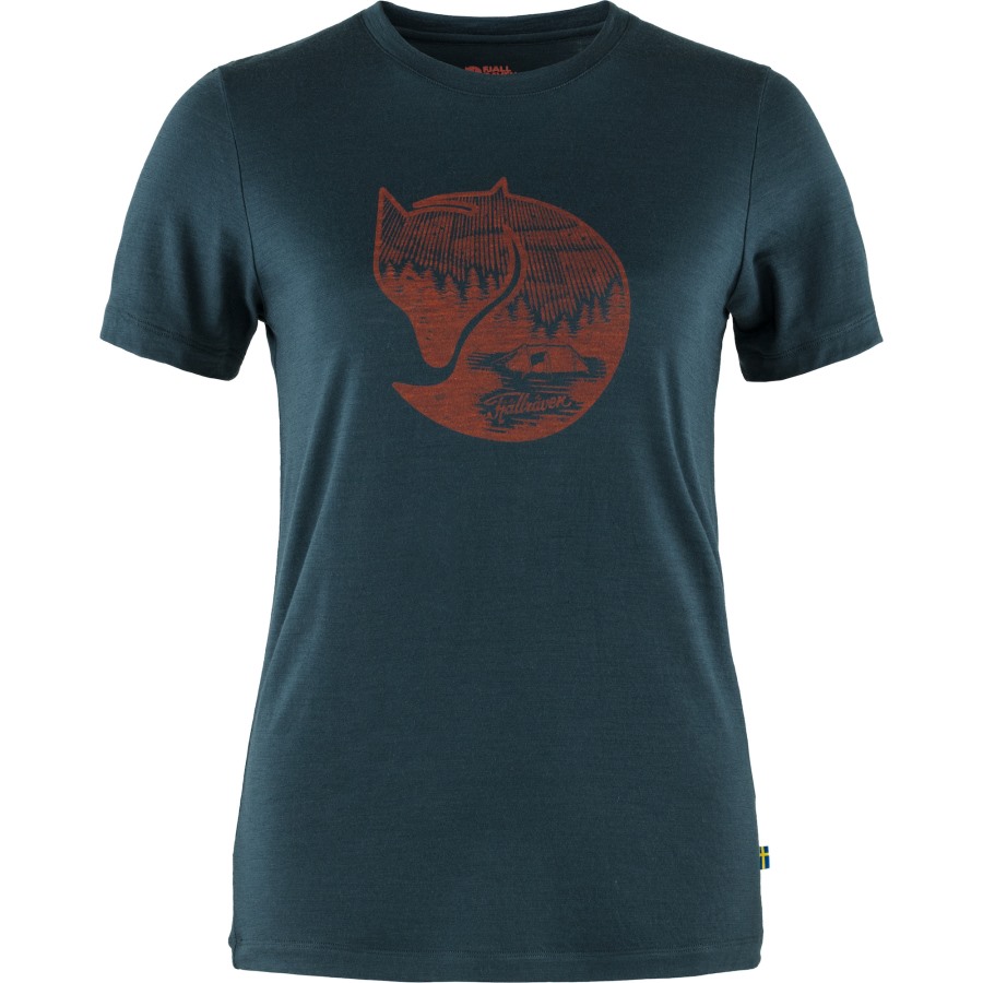 Fjällräven Dark Navy Abisko Wool Fox Ss W
