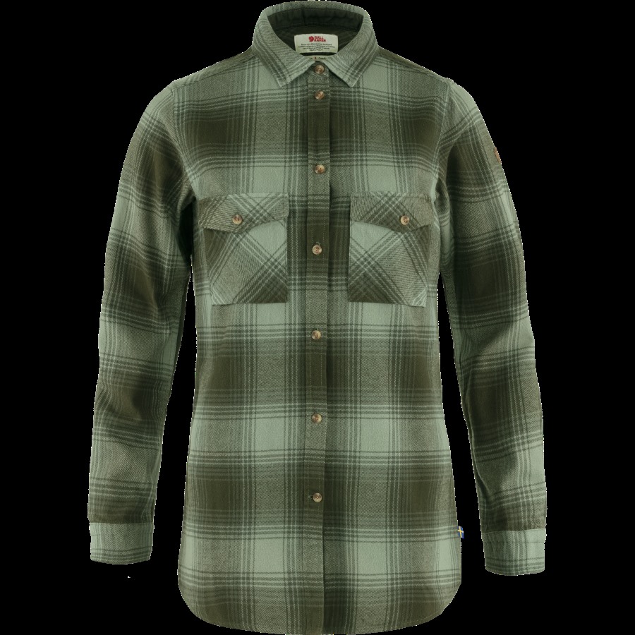 Fjällräven Deep Forest-Patina Green Övik Twill Shirt Ls W