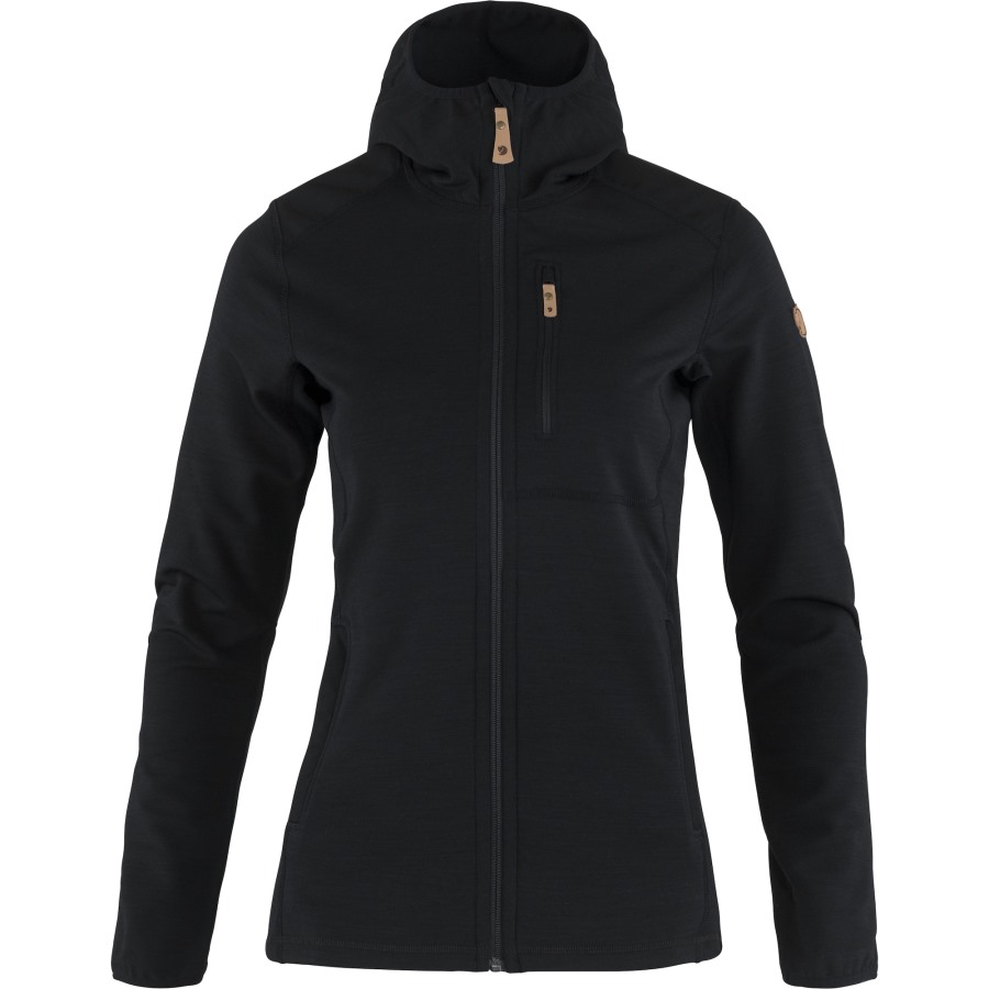 Keb Fleece Hoodie W Black Fjällräven Brand