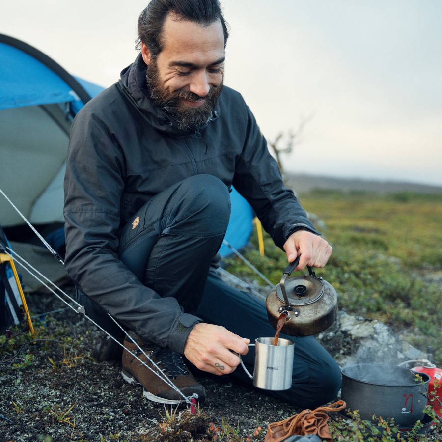 Abisko Lite Trekking Trousers M Reg Dark Grey Fjällräven
