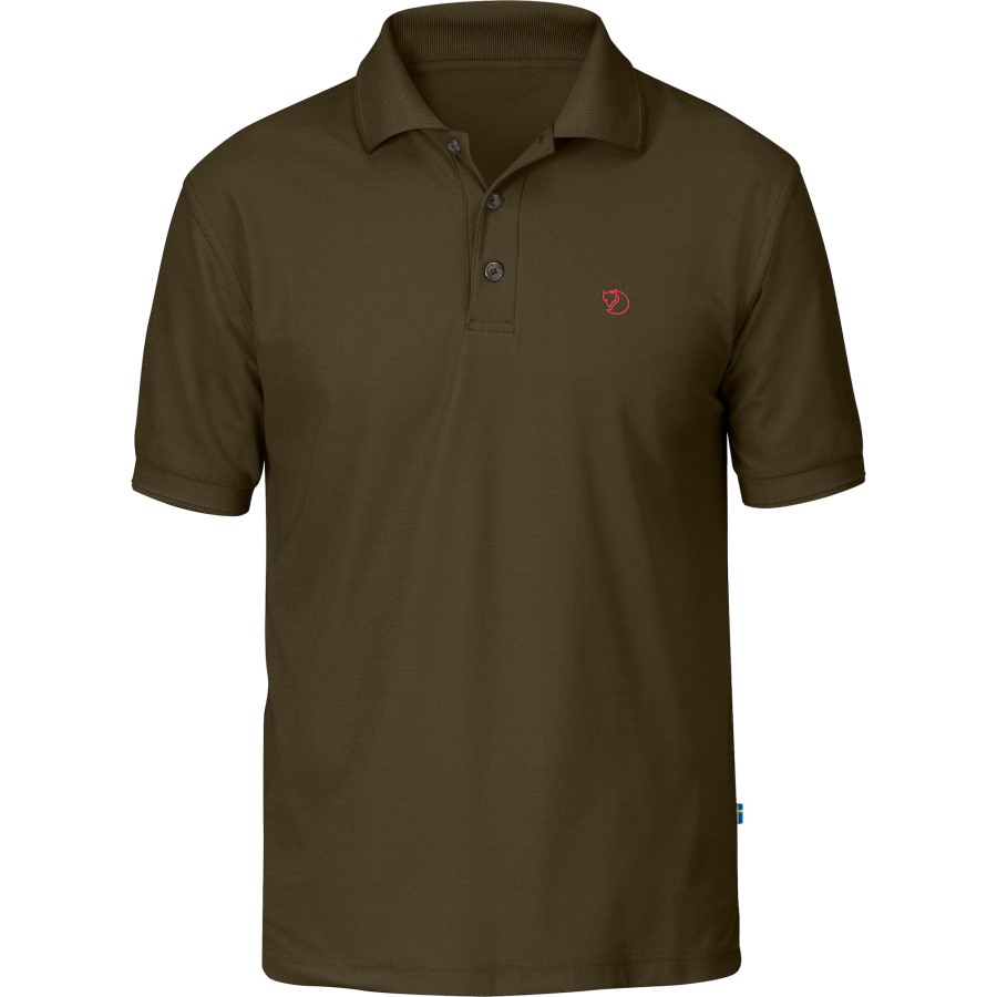 Dark Olive Crowley Pique Shirt M Fjällräven