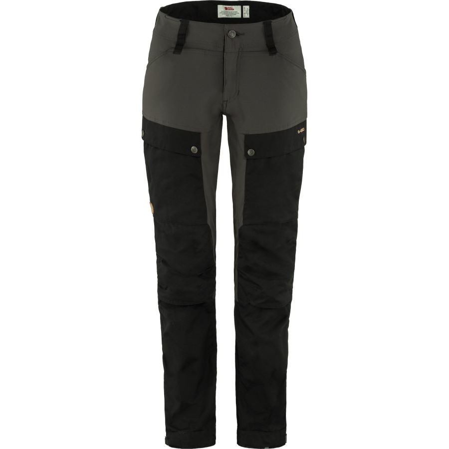 Black-Stone Grey Fjällräven Keb Trousers W Reg