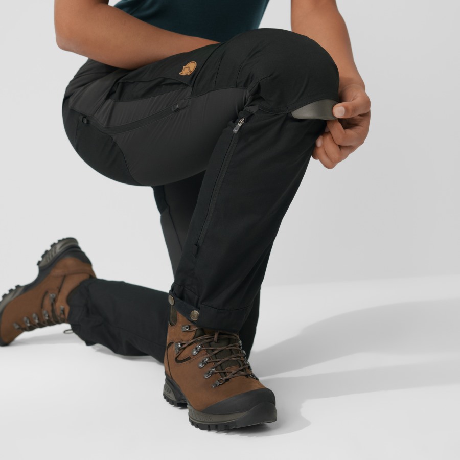 Black-Stone Grey Fjällräven Keb Trousers W Reg