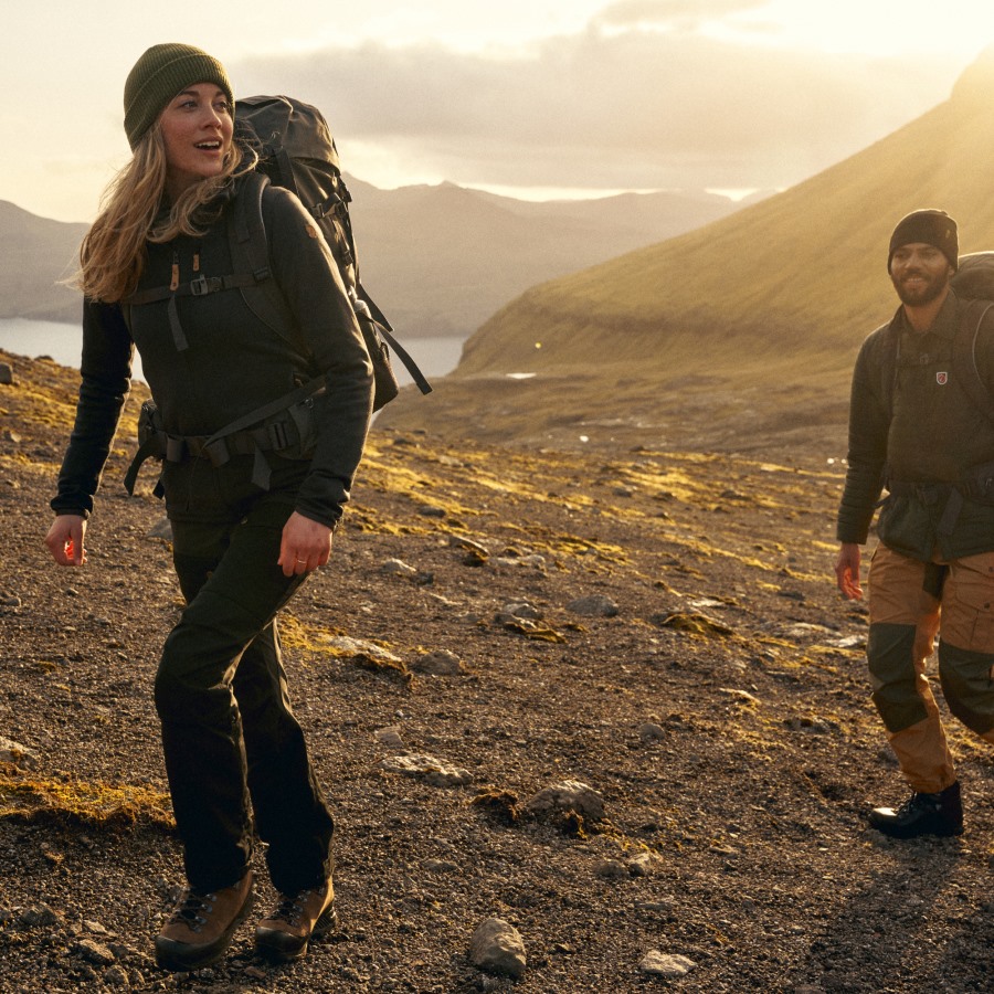 Black-Stone Grey Fjällräven Keb Trousers W Reg