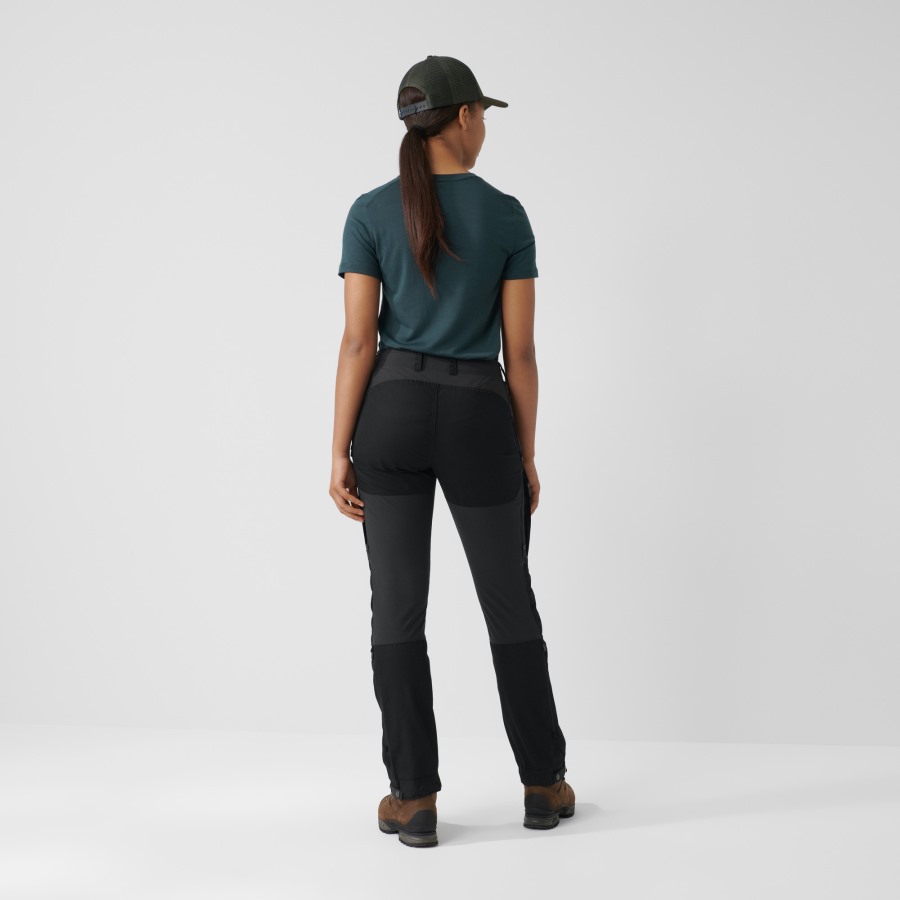 Black-Stone Grey Fjällräven Keb Trousers W Reg