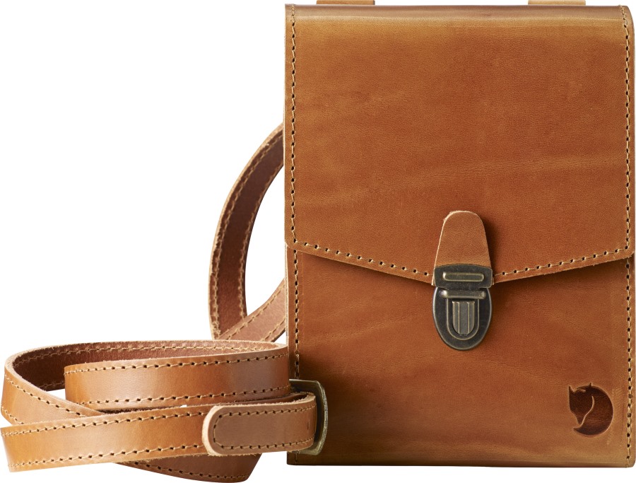 Fjällräven Leather Cognac Singi Bino Bag