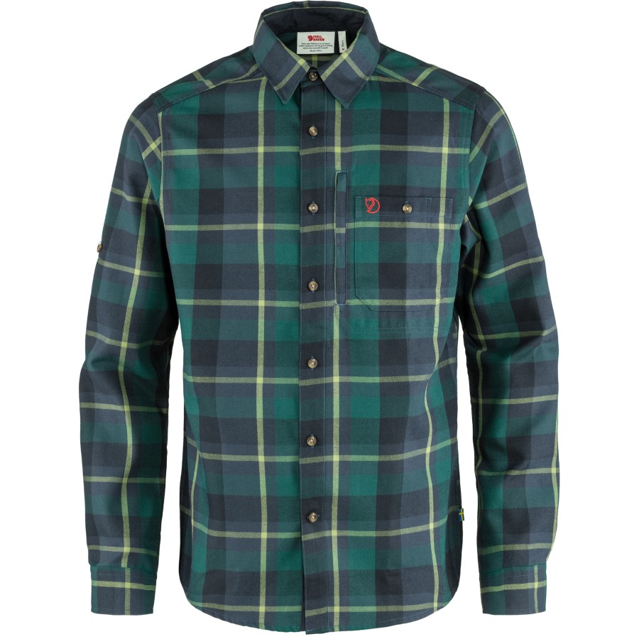 Arctic Green-Navy Fjällräven Fjällglim Shirt M
